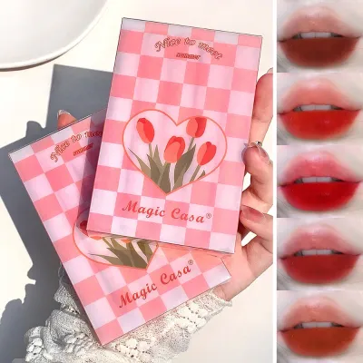 5 Pcs Magic Casa Pink Tulip Lipstick Set 